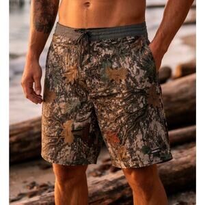 Dark Seas Boardshorts Mens 34 Camo Gladeview Surf Swim Shorts NWT